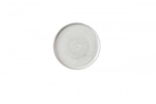 Assiette coupe plate rond Canvas grey porcelaine vitrifiée Ø 21 cm Stonecast Canvas Churchill