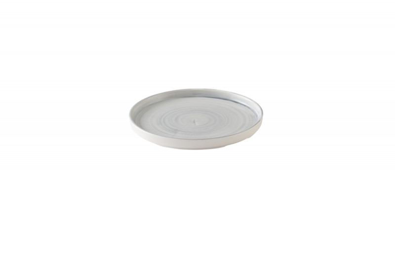 Assiette coupe plate rond Canvas grey porcelaine vitrifiée Ø 16 cm Stonecast Canvas Churchill