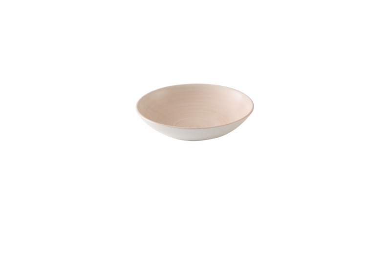 Assiette coupe creuse rond Canvas Coral porcelaine vitrifiée Ø 18,2 cm Stonecast Canvas Churchill