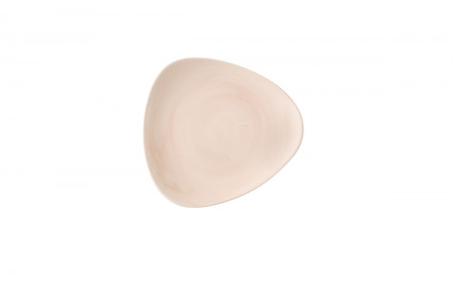 Assiette coupe plate triangulaire Canvas Coral porcelaine vitrifiée 26,5x26,5 cm Stonecast Canvas Churchill