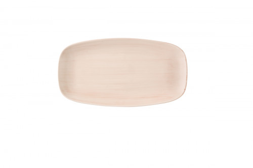 Assiette coupe plate rectangulaire Canvas Coral porcelaine vitrifiée 15,3x29,8 cm Stonecast Canvas Churchill
