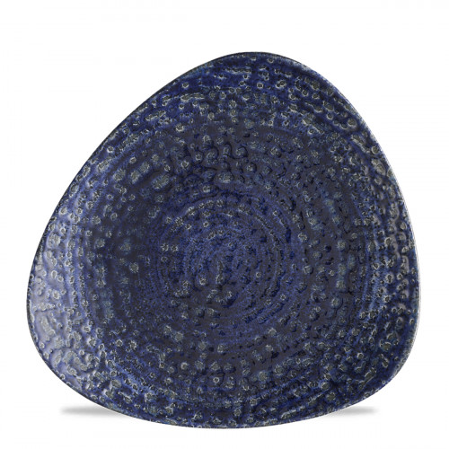 Assiette coupe plate triangulaire Twilight porcelaine vitrifiée 26,5x26,5 cm Chroma Churchill