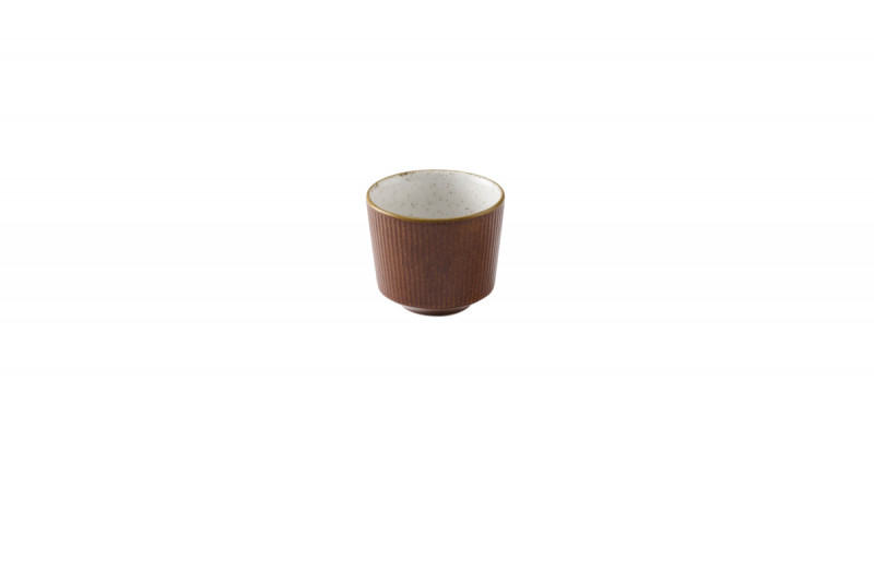Pot a frites rond brun porcelaine vitrifiée Ø 9,5 cm Stonecast Natural Churchill