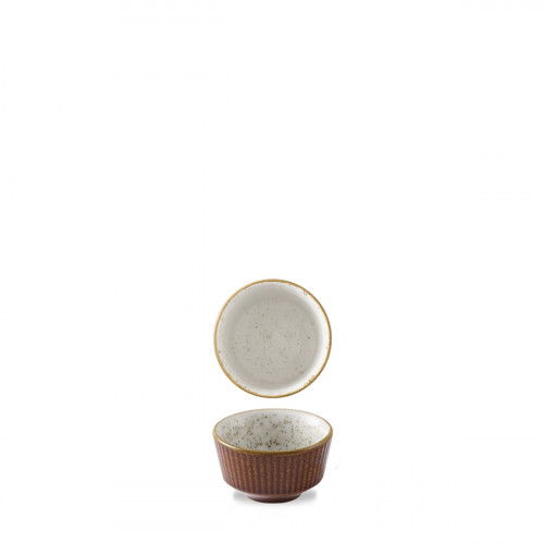 Pot à sauce rond brun porcelaine vitrifiée Ø 6,9 cm Stonecast Natural Churchill
