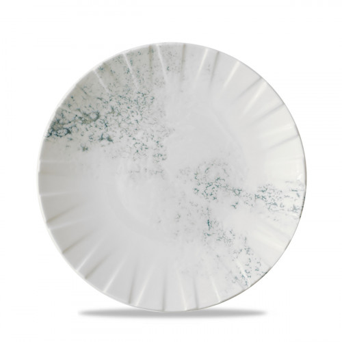 Assiette coupe plate porcelaine vitrifiée Ø 23,5 cm Smoke Churchill