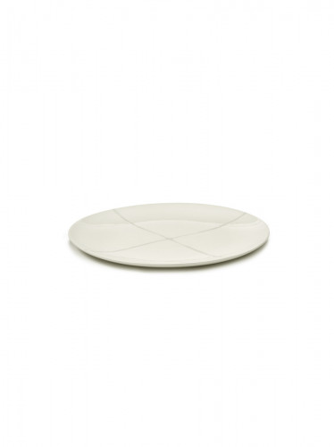 Assiette coupe plate rond Salt porcelaine Ø 28 cm Zuma Serax