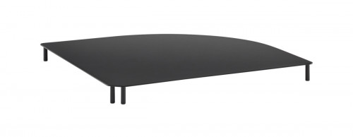 Raccord d'angle pour présentoir métal noir 39x39x3 cm Valo Aps