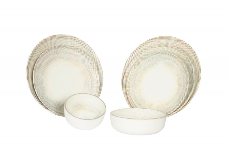 Assiette coupe plate rond porcelaine Ø 24 cm Cancun Accolade