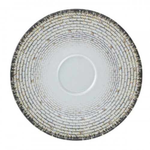 Sous tasse à café/thé rond Weave porcelaine Ø 16,8 cm Digi Rak