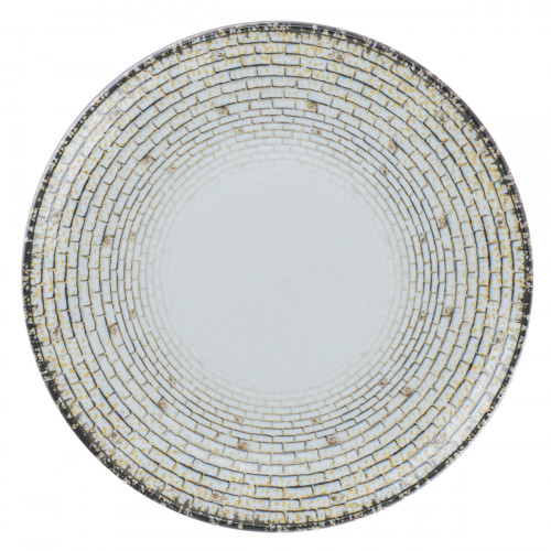 Assiette coupe plate rond Weave porcelaine Ø 21,2 cm Digi Rak