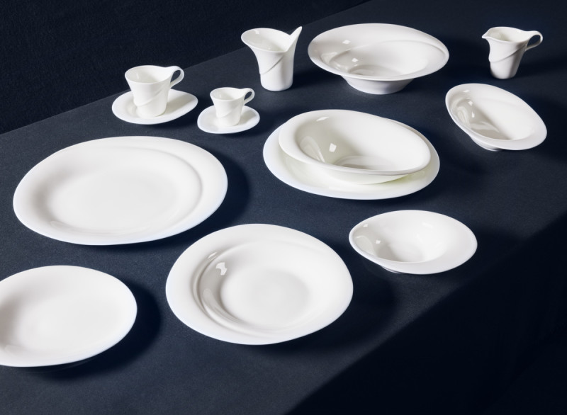 Sous tasse à expresso rond blanc porcelaine bone china 11,8 cm Pose Rak