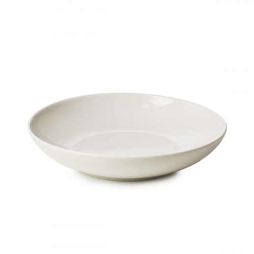 Assiette à bord droit rond blanc porcelaine culinaire Ø 19 cm Madeleine Revol