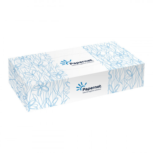 Mouchoirs blanc ouate de cellulose 21,8x11,5x4,65 cm (100 pièces)