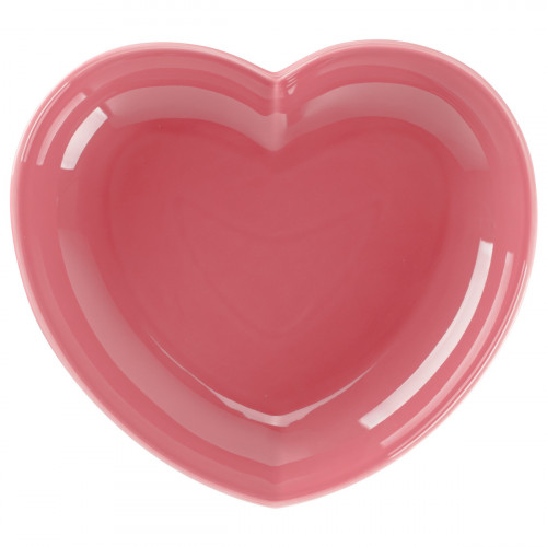 Assiette creuse rose porcelaine 28,2x25 cm Cliché Rak