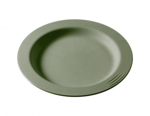 Assiette rond vert fibre végétale Ø 13,4 cm Liliroc Saint Romain