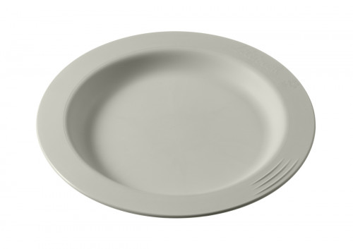 Assiette rond Blanc Coton fibre végétale Ø 23 cm Liliroc Saint Romain