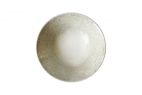 Assiette coupe creuse beige porcelaine vitrifiée Ø 19,6 cm Butterfly Dudson