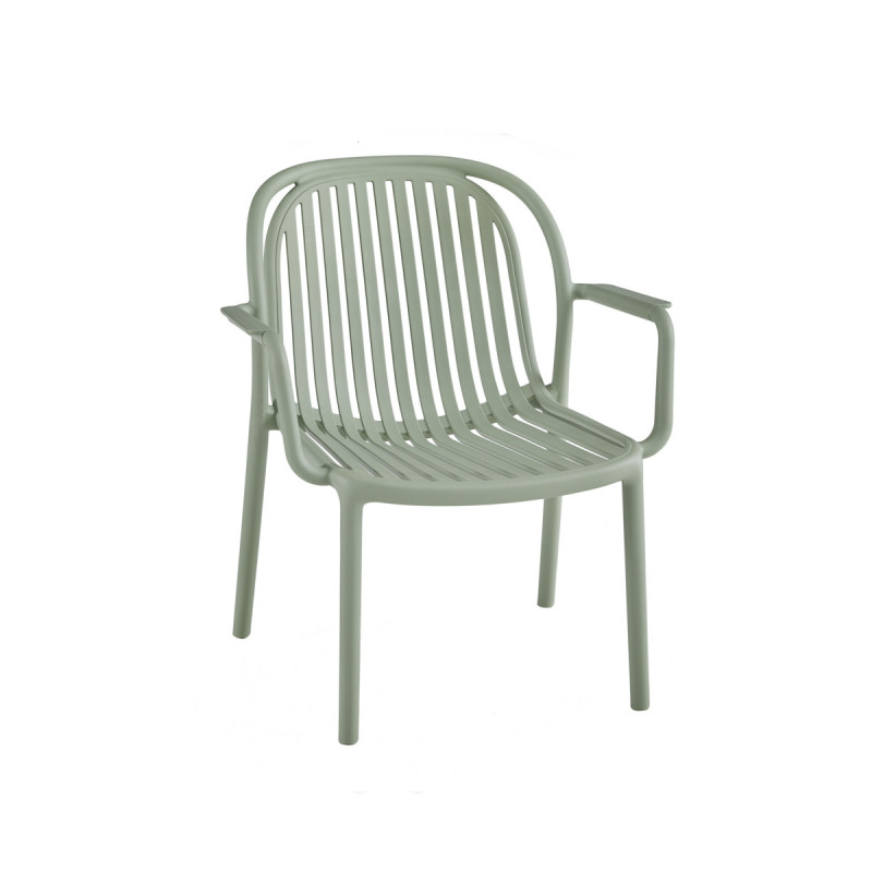 Fauteuil vert sauge 76x65x66 cm Doha Flexmob
