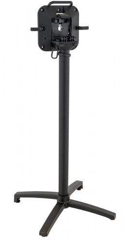 Pied de table de bar avec sytème pliant d'extérieur noir Modena Flexmob