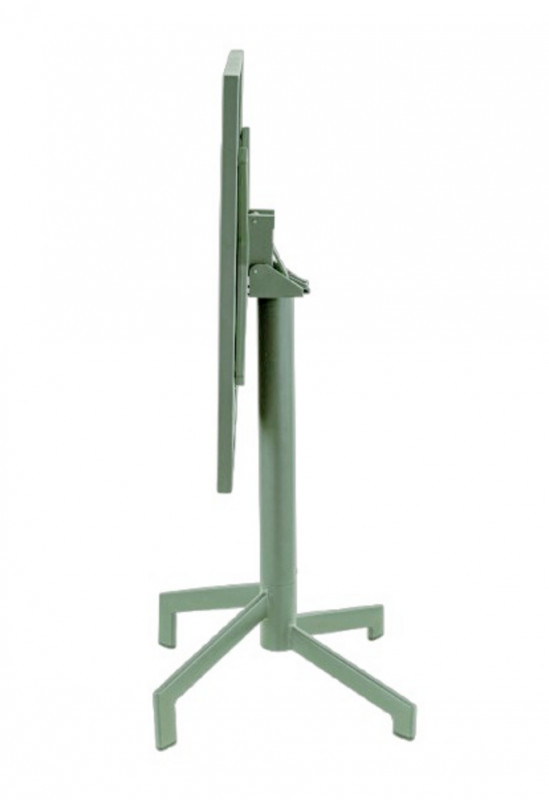 Table avec système pliant d'extérieur vert sauge 60x60 cm Pigalle Flexmob