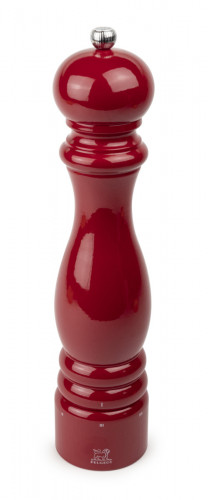 Moulin à sel humide rouge 30 cm Paris Peugeot Saveurs