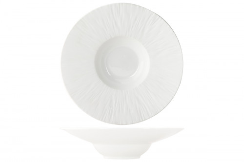 Assiette à pâtes rond blanc porcelaine Ø 28 cm Pure White Proof