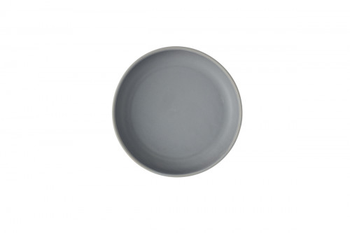 Assiette à bord droit rond seattle grey porcelaine vitrifiée Ø 20 cm Emerge Churchill