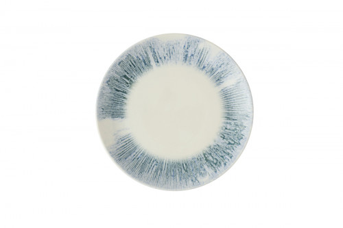 Assiette coupe plate rond Blue porcelaine vitrifiée Ø 26 cm Lyra Churchill