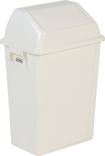 Collecteur mural avec couvercle basculant plastique 20 L blanc Probbax