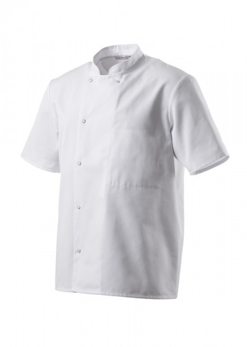 Veste de cuisine manches courtes blanc T1 Inox Robur