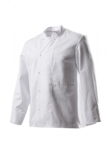 Veste de cuisine manches longues blanc T6 Inox Robur