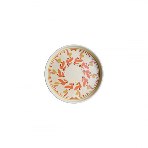 Assiette plate à bord droit rond Solea porcelaine vitrifiée Ø 12 cm Rihla Rak